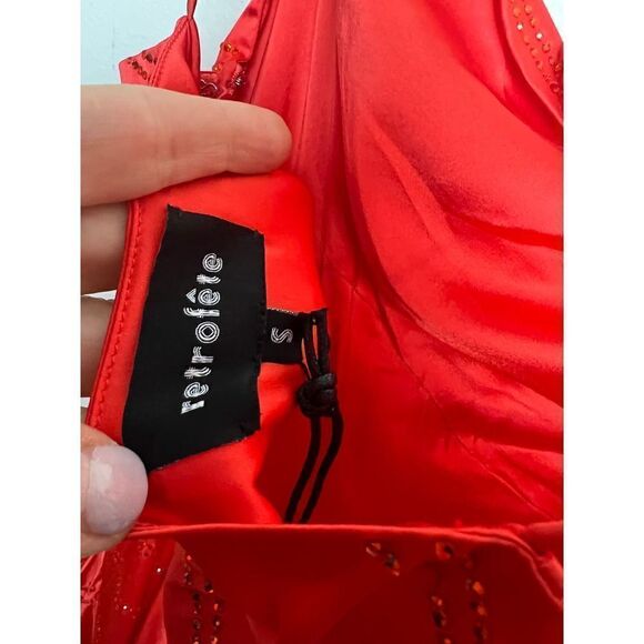 Retrofete Lilly Red Sequin Midi Slip Dress NWT Sz. S - Picture 12 of 12